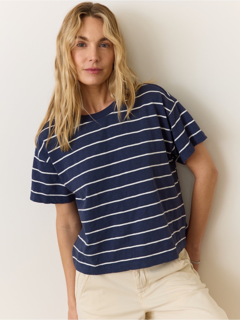 Marine Layer Sadie Vintage Slub Crop Tee